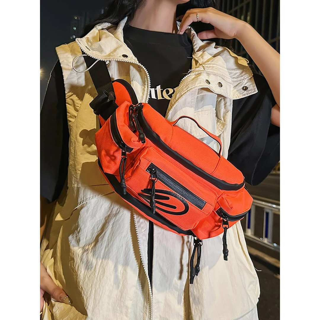 腰包摩托车骑行胸包机车装备收纳包骑士斜挎包男女运动防水背包潮