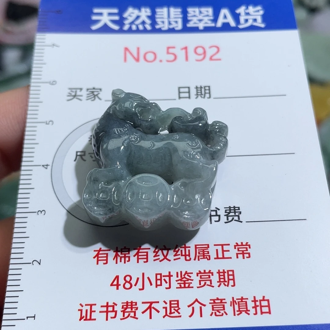 翡翠未镶嵌挂件5192