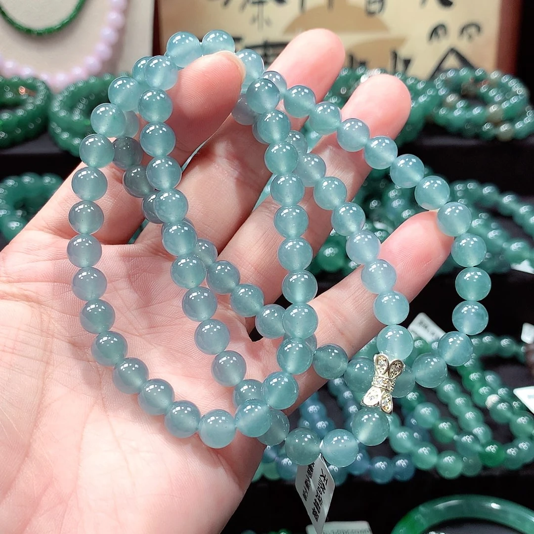 翡翠未镶嵌手链卡8