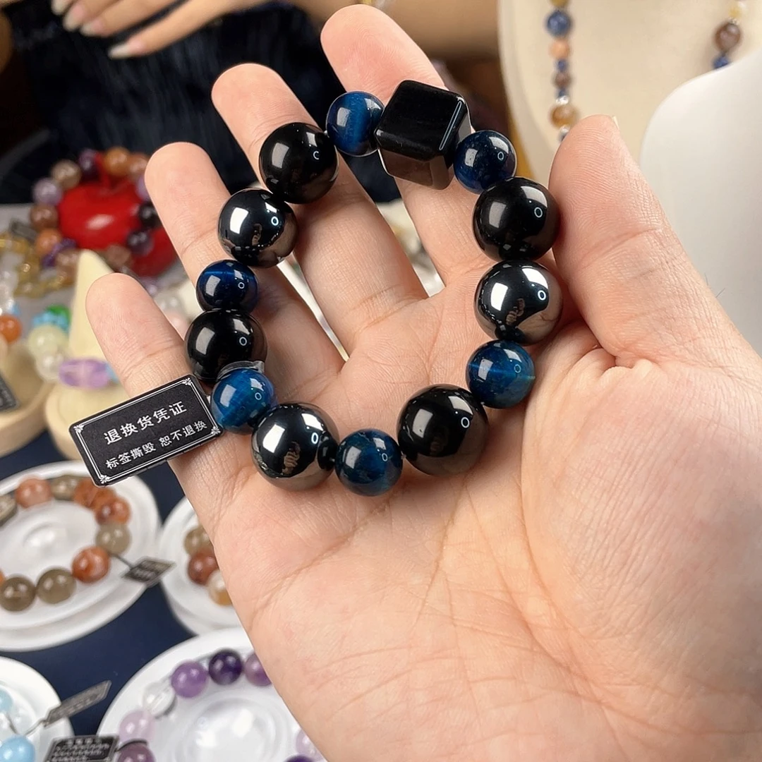 银S925镀金镶嵌手链水晶