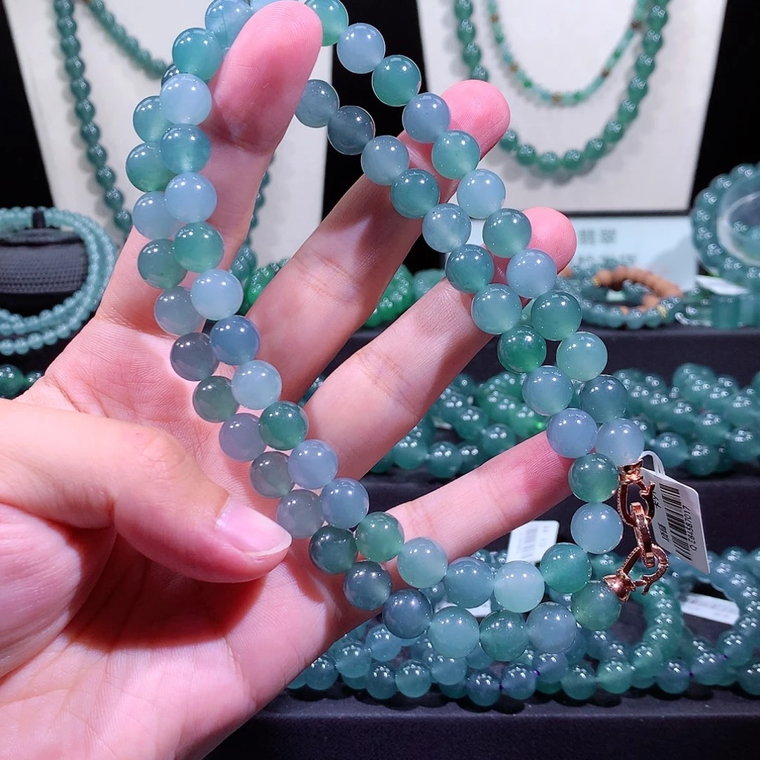 翡翠未镶嵌手链天然a货翡翠9.8