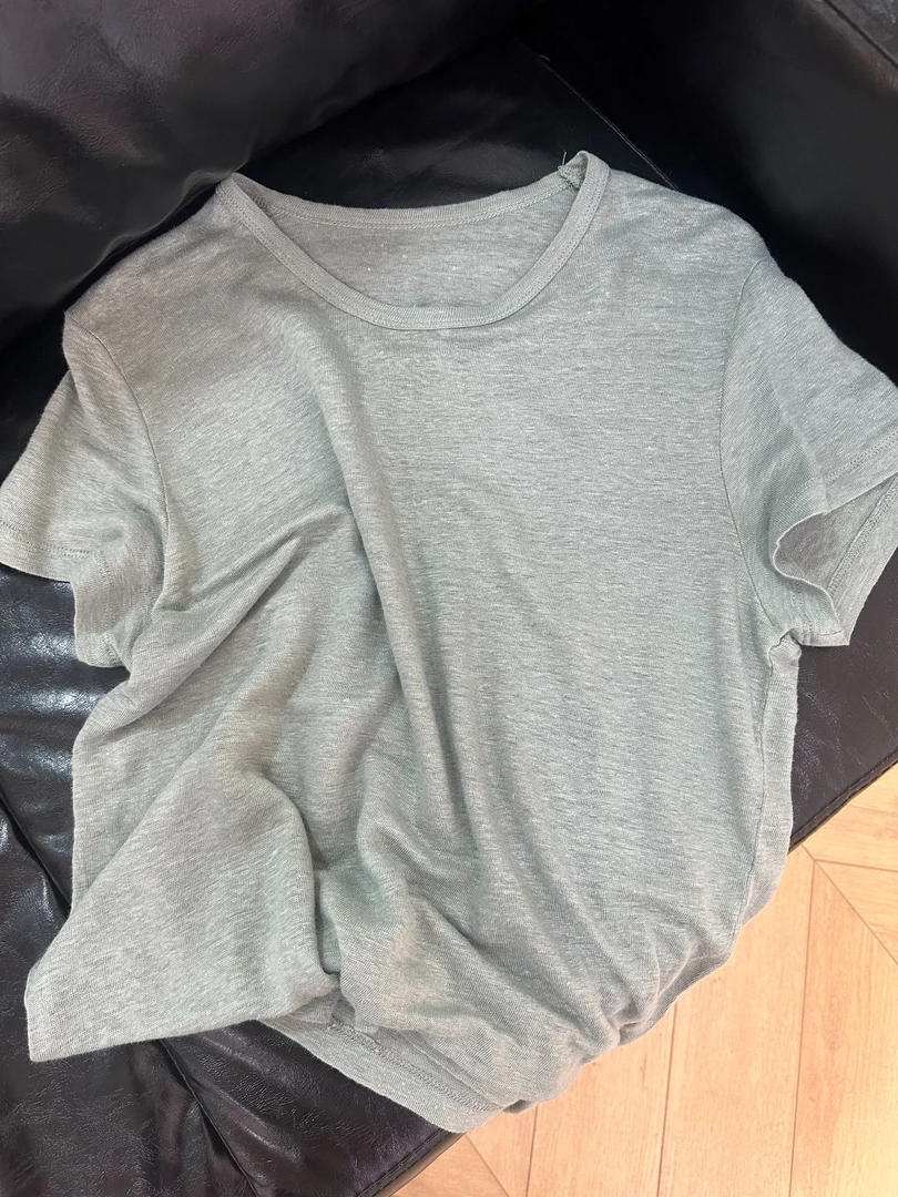 “必入款” 进口100亚麻高端T恤 抗菌透气 强烈推荐两色入 24-285