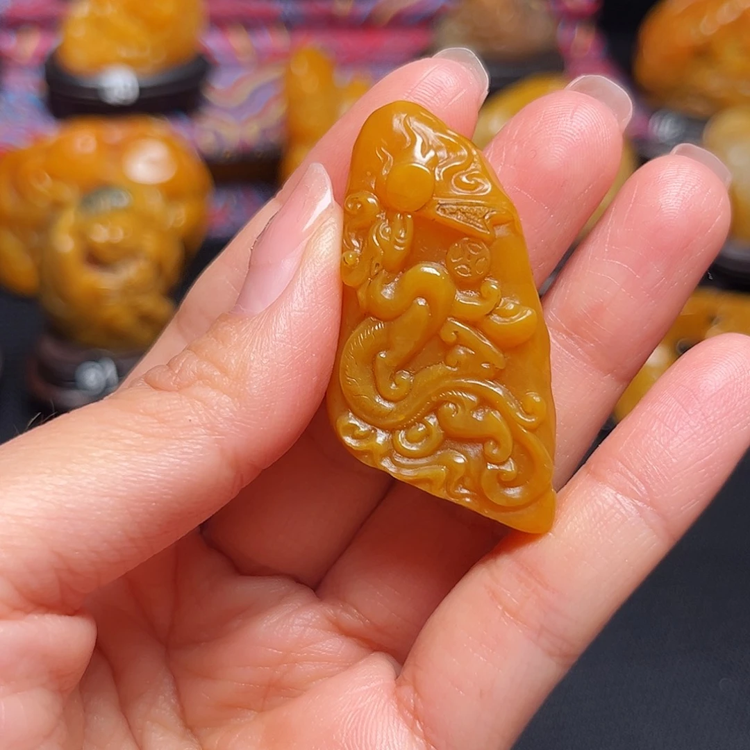 一***子田黄石石雕石雕石雕