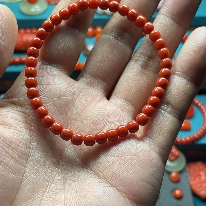 来***起南红玛瑙串未镶嵌