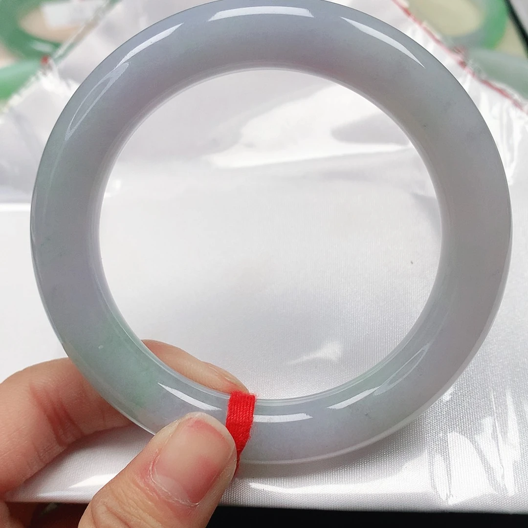 翡翠手镯（圆镯）未镶嵌天然翡翠手镯56