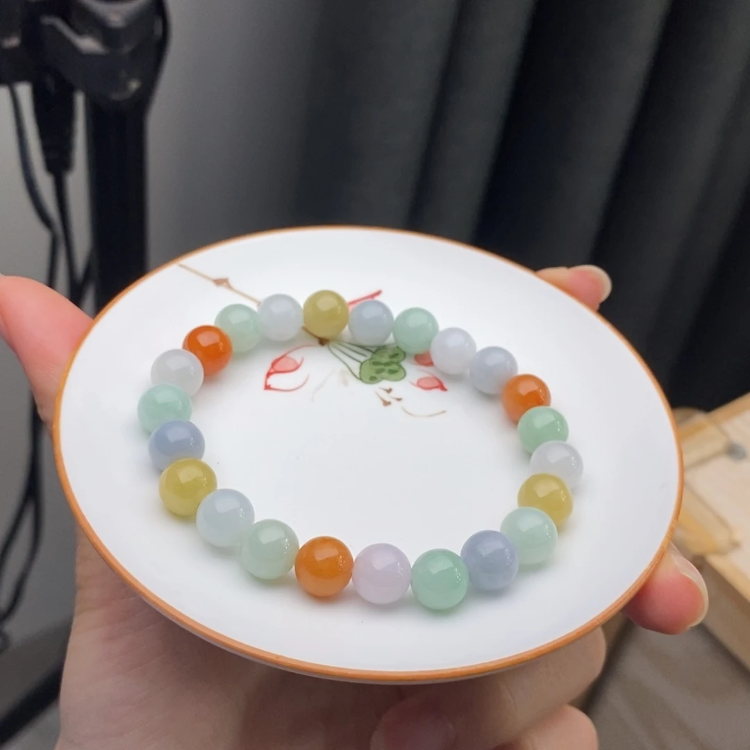 翡翠未镶嵌手链翡翠y622 卡8