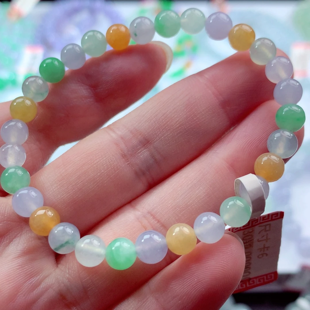 翡翠未镶嵌手链卡5.8