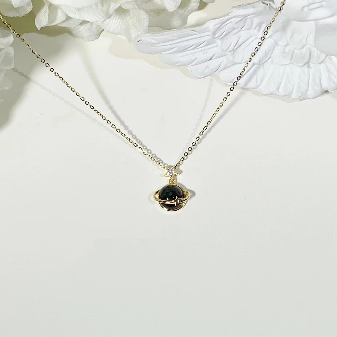 坠链均925银 YS665温情星球项链