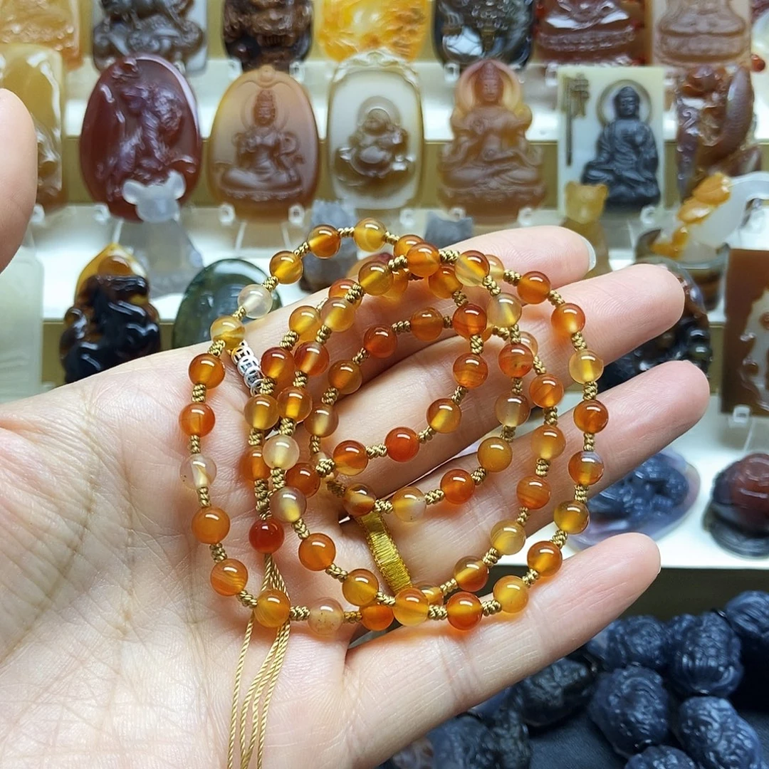 飞***渊玛瑙/玉髓未镶嵌颈饰