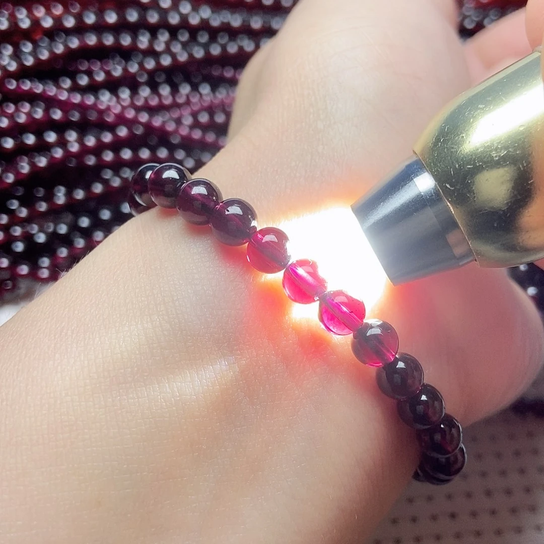 手链未镶嵌石榴石妍*紫牙乌6毕业级