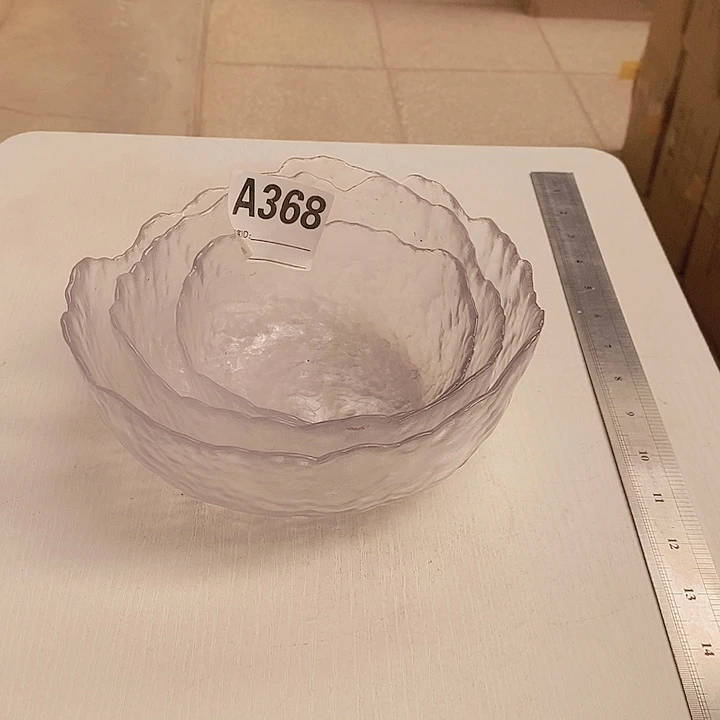 手工艺品玻璃一组三个