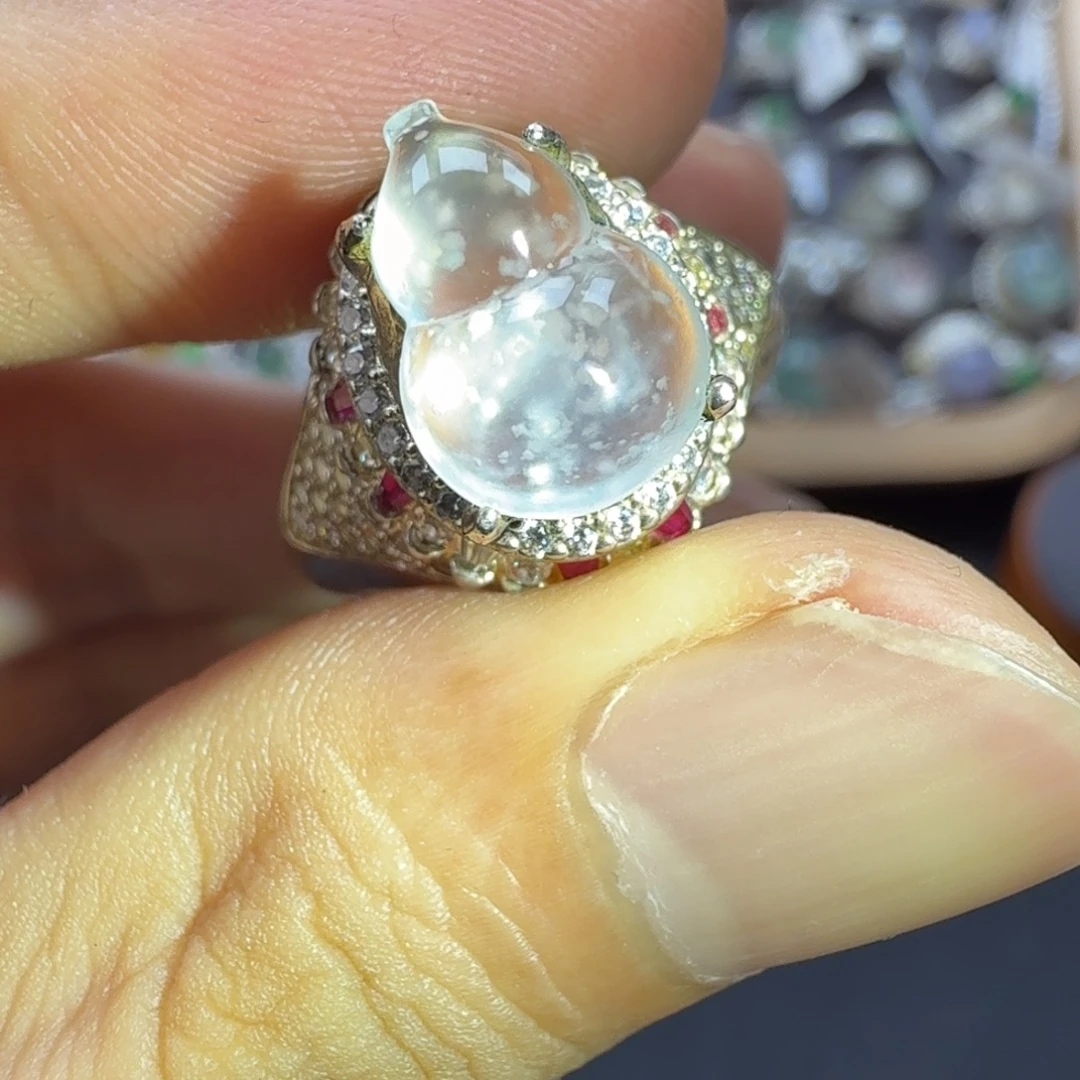 翡翠未镶嵌戒指天然缅甸翡翠A货