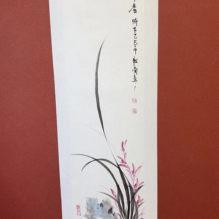 国画听兰老师花鸟