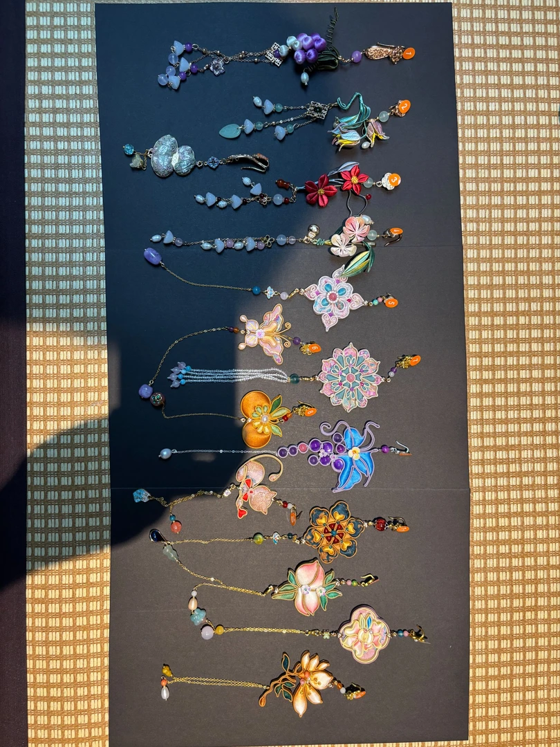 8号【沐绣三生】压襟盘扣非遗手工缠花国风旗袍穿搭直播链接