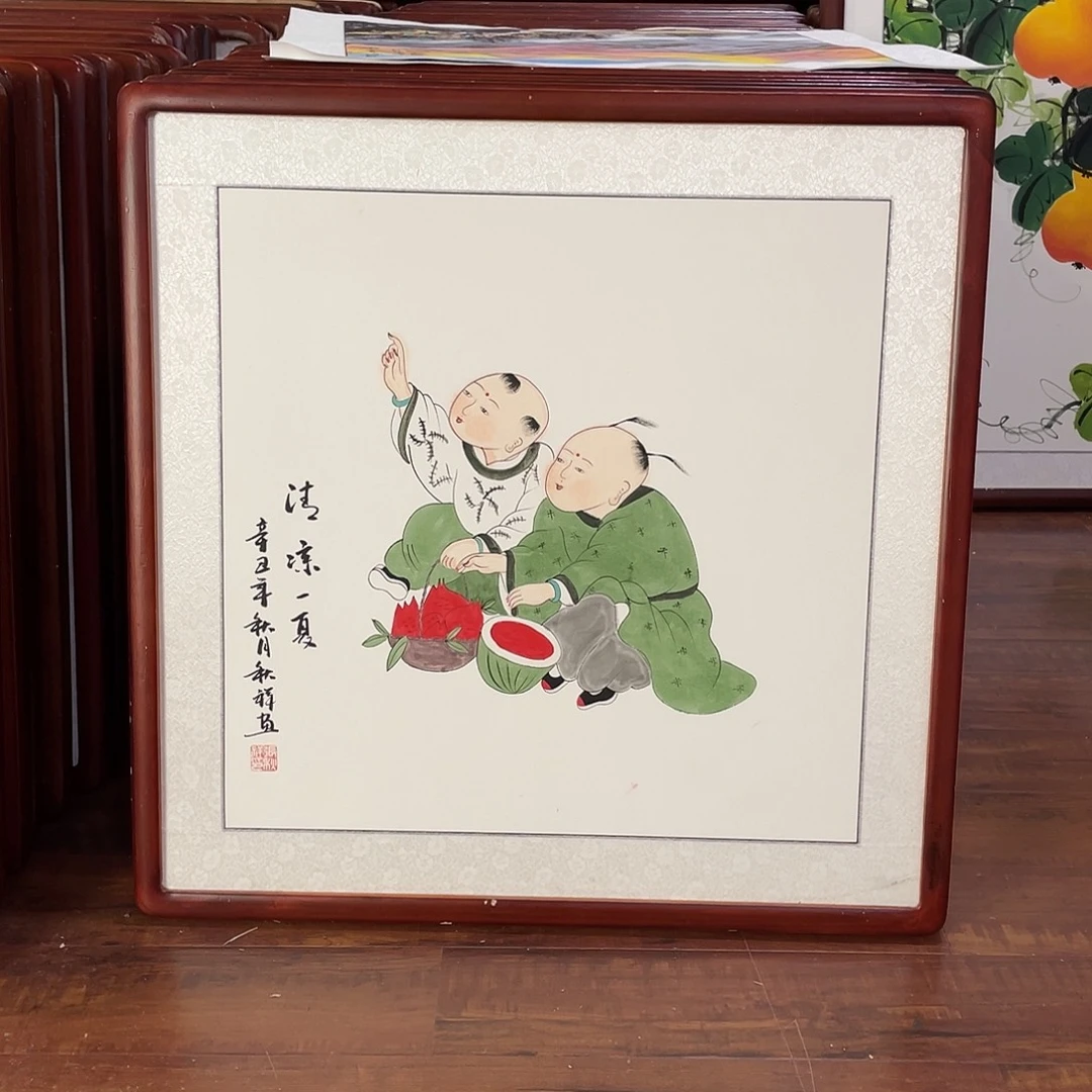 国画带框尺寸63*63厘米