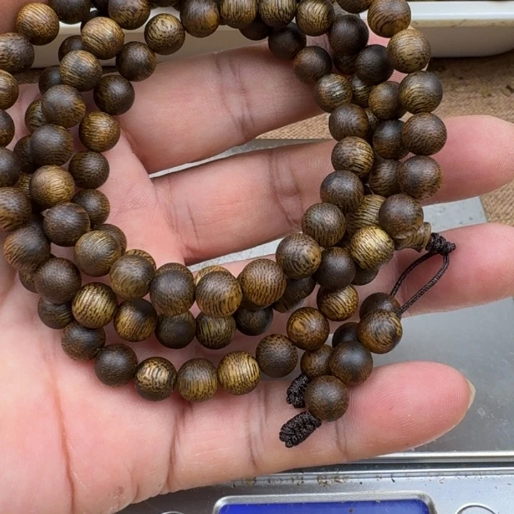 ₍***透手串沉香张勺子手串16克加