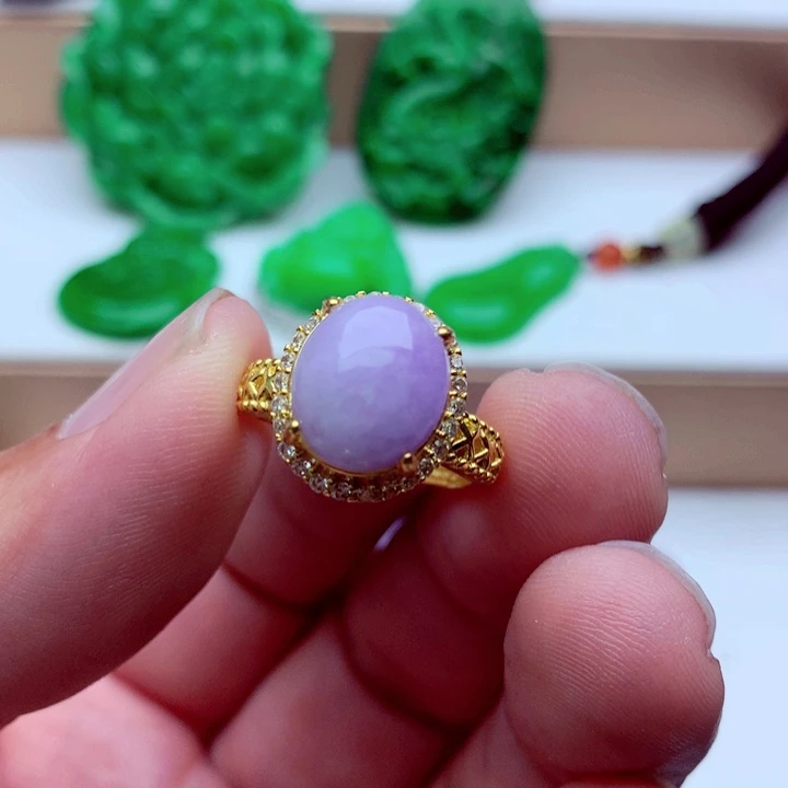 翡翠未镶嵌戒指戒指