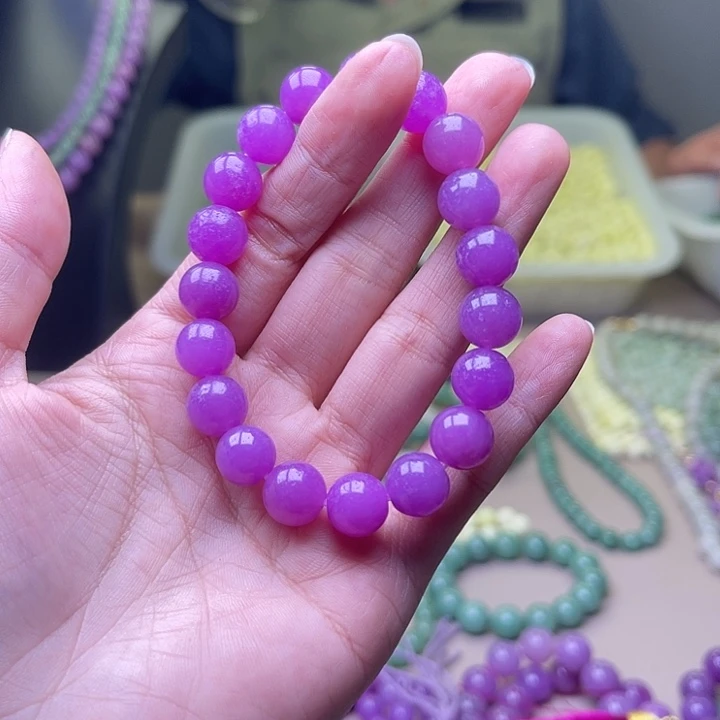 石英岩玉未镶嵌手链