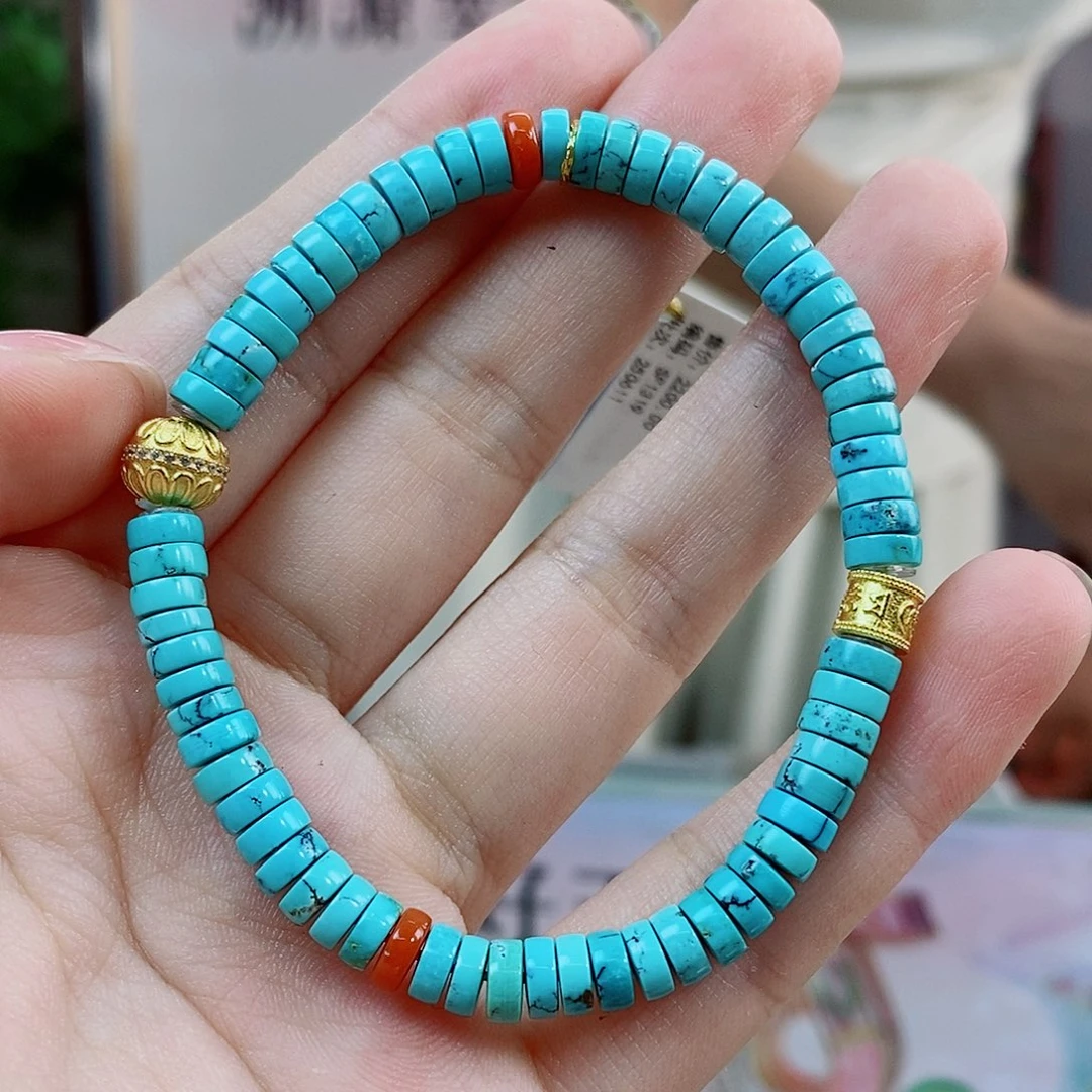 银S925镀金镶嵌绿松石珠宝奇石