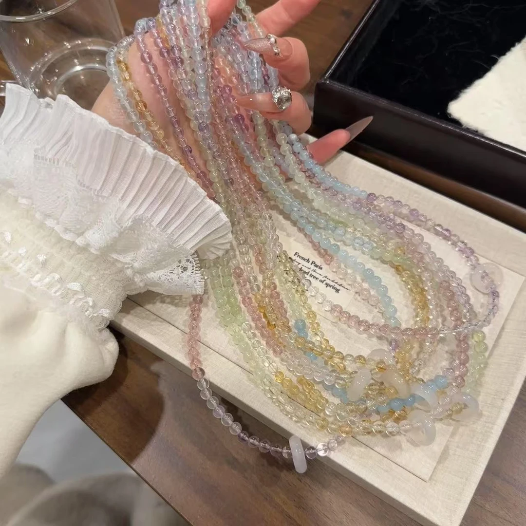 S316 5mm➕彩虹三圈手串 多样性发一