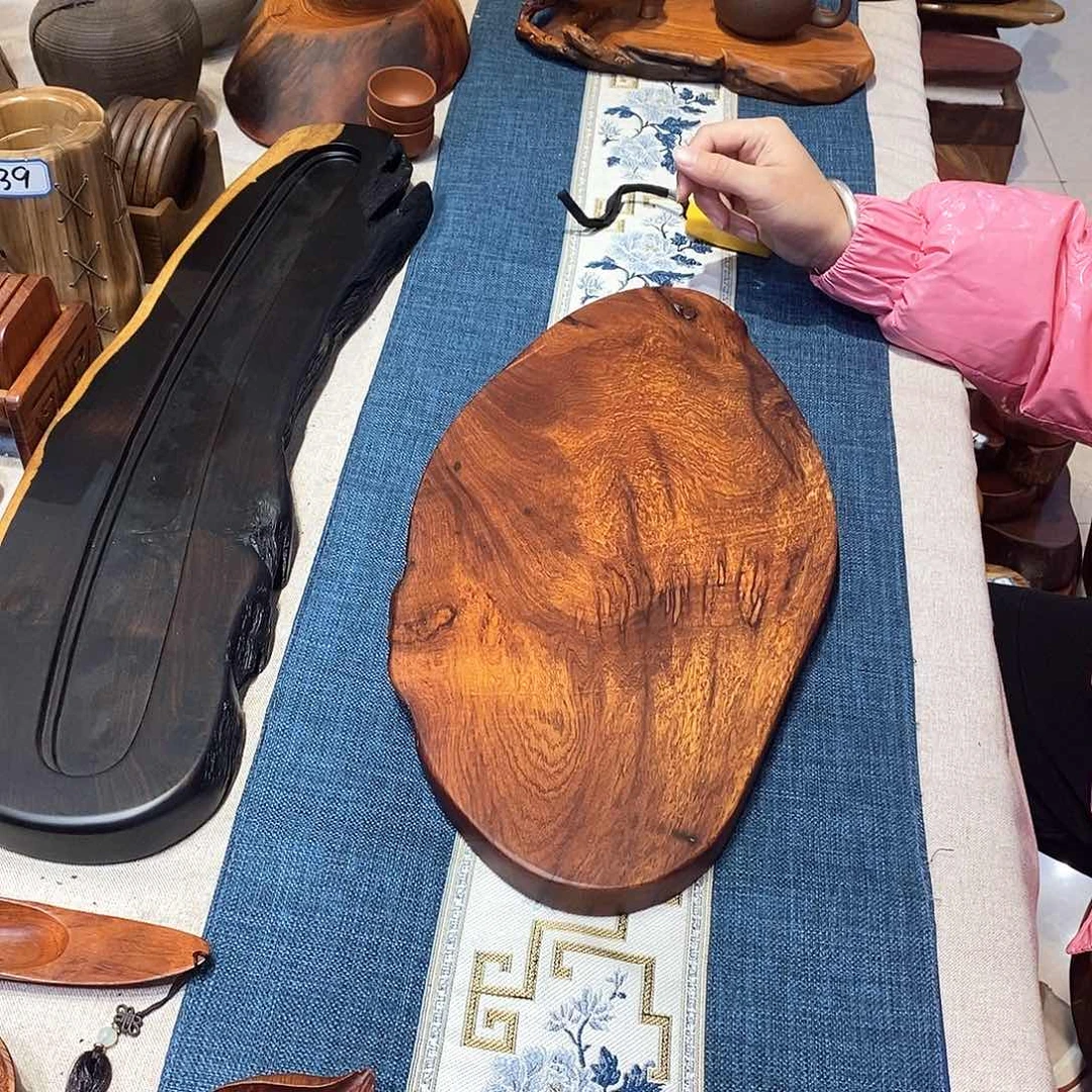 老挝酸枝干泡茶盘