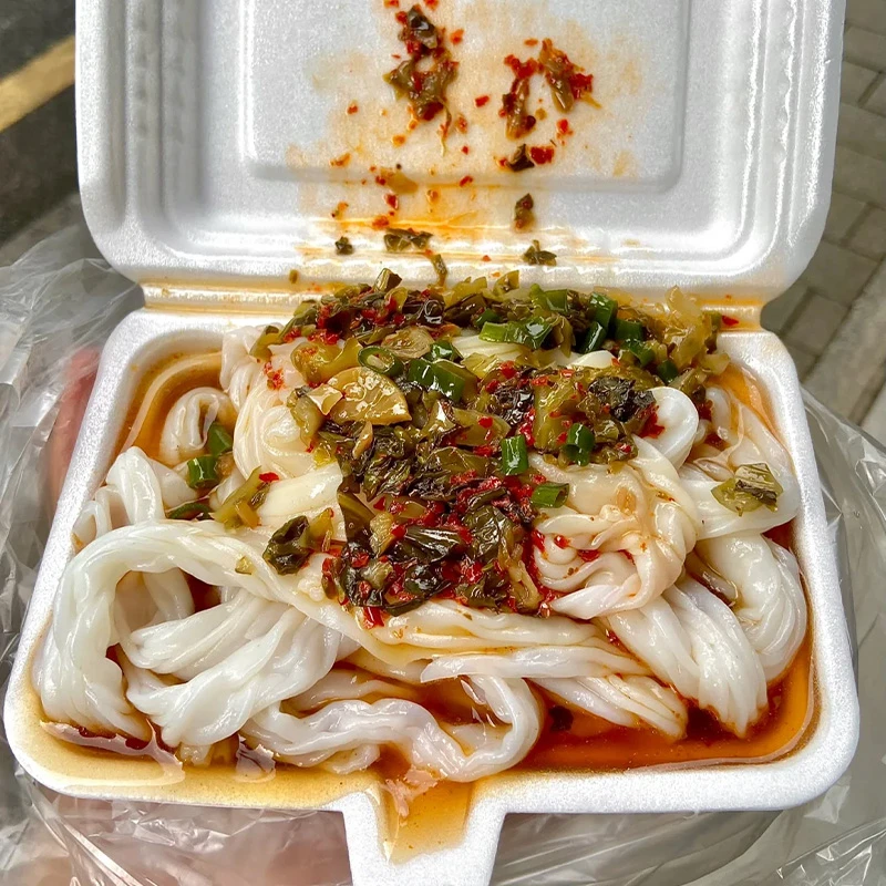 泡沫箱肠粉布拉斋肠粉广式潮汕肠粉配酱料包成品加热即食营养早餐