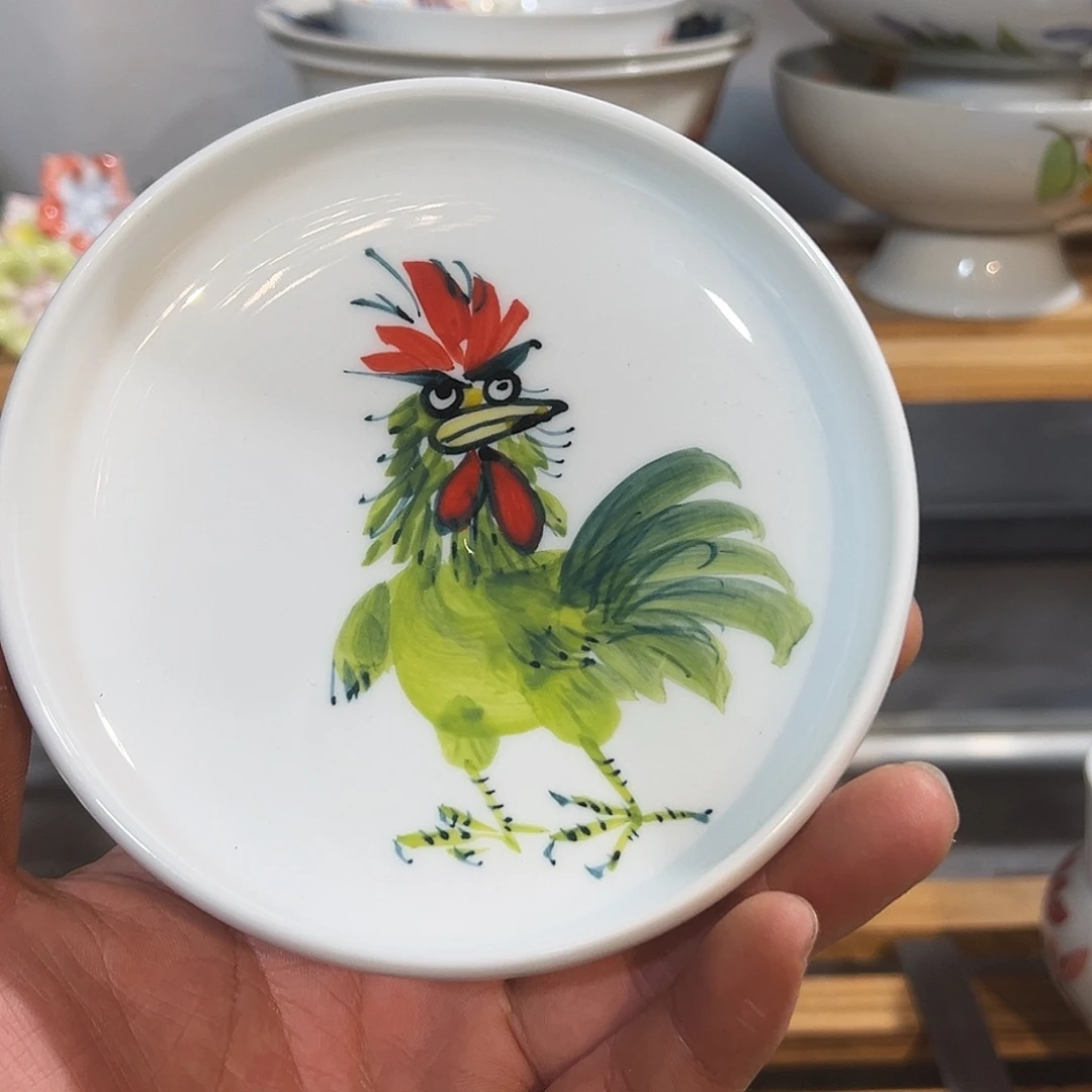 陶瓷景德镇高温陶瓷5小圆碟