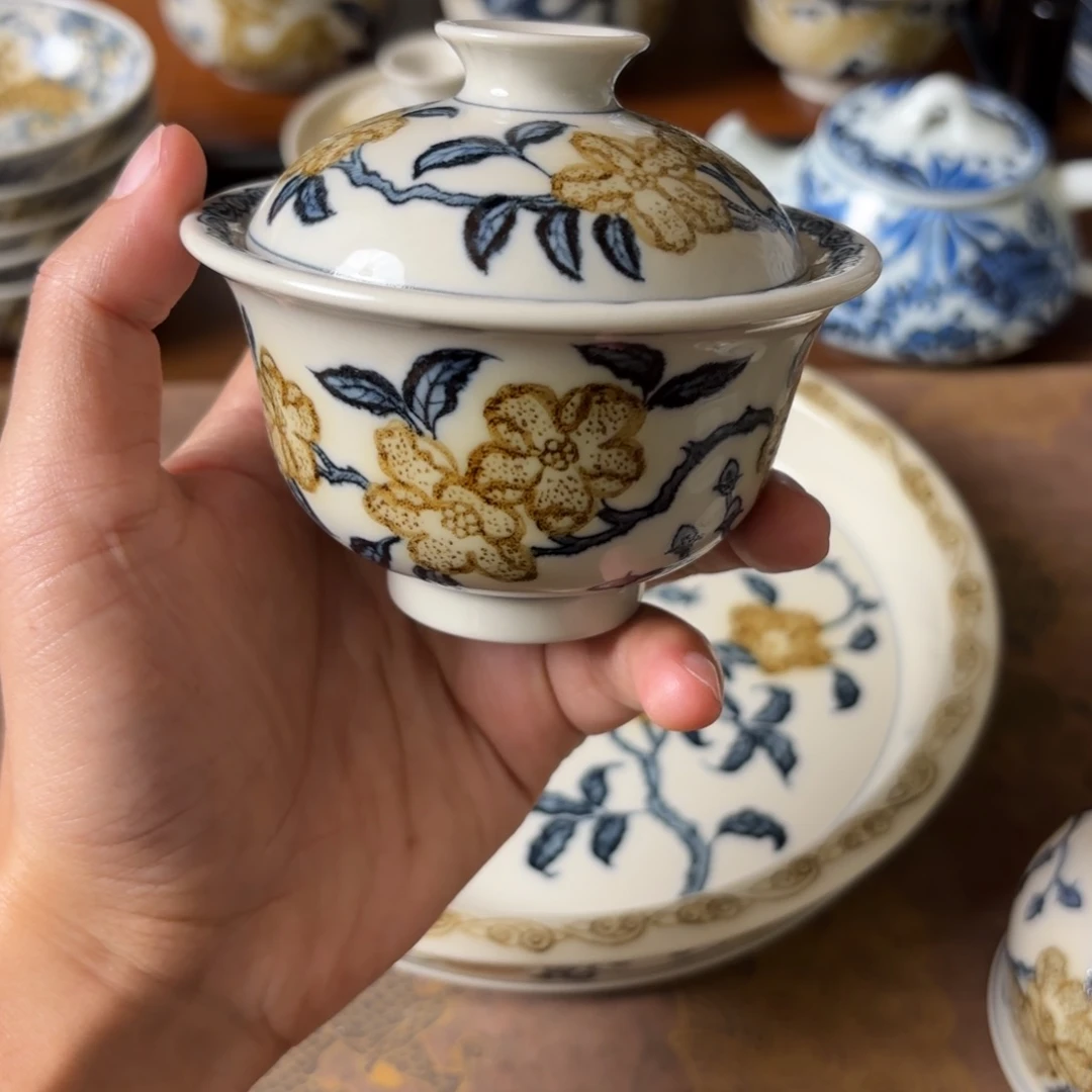 ****建摆件景德镇手绘茶具