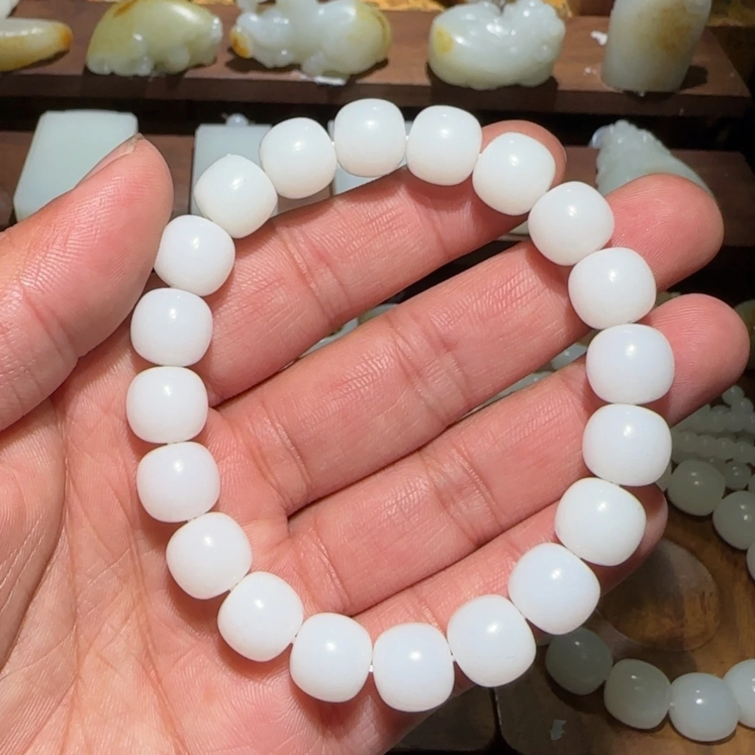 和田玉未镶嵌手链