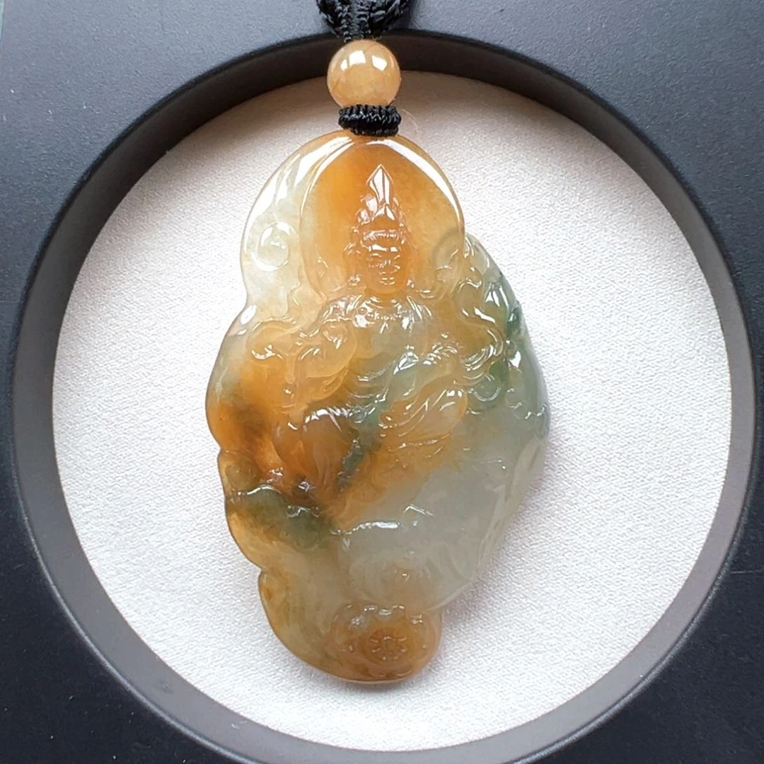 翡翠未镶嵌颈饰大**9普贤