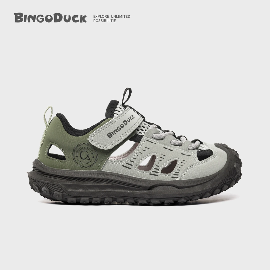 BingoDuck宾果鸭儿童溯溪凉鞋男宝宝女春夏季户外防滑运动鞋学步