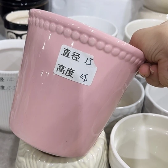 多肉绿植陶瓷花盆9.9包邮，有孔