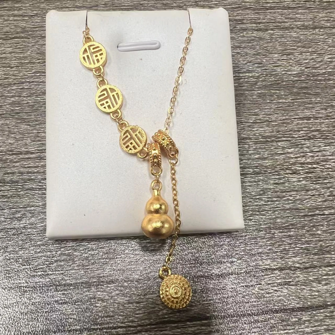 铜合金项链 【专享】福字牌葫芦项链a37JJ