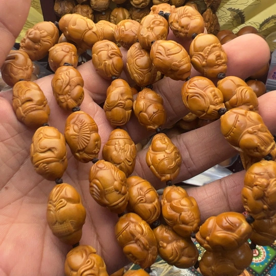 橄榄核手串/手链1.4财迷38颗脖挂