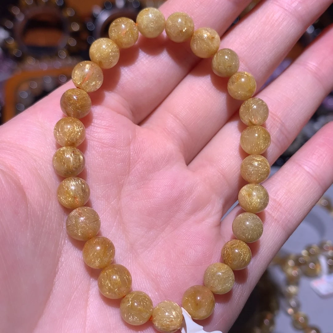 水晶手链未镶嵌金发晶7m