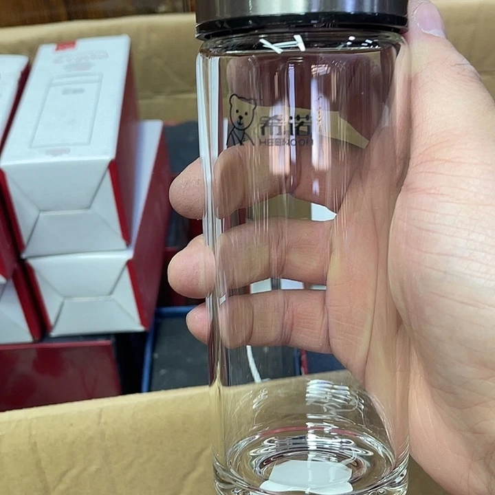 玻璃茶隔款希诺单层玻璃杯