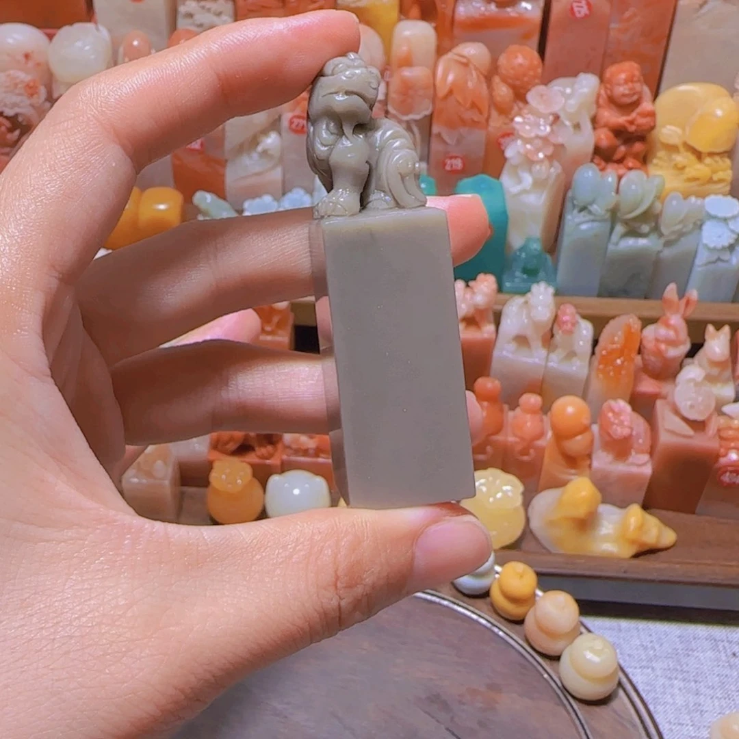 尛***爱昌化石印石篆刻作品