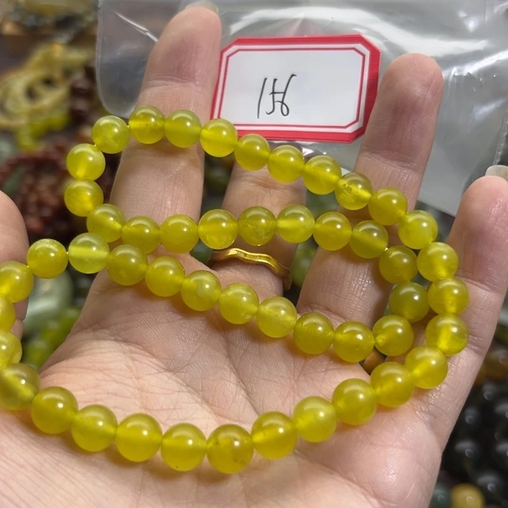 未镶嵌蛇纹石玉手链