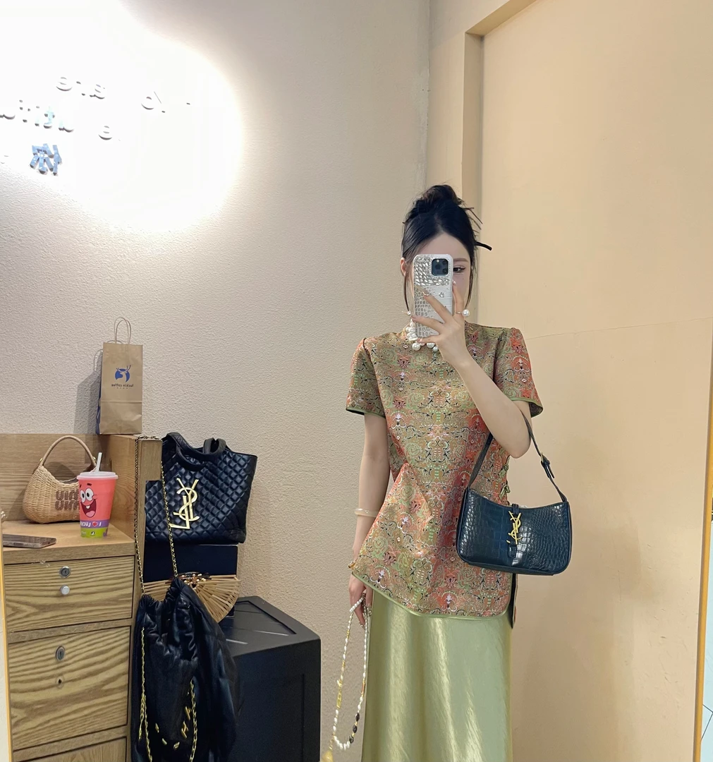 新中式复古国风衬衫夏季新款高级感洋气百搭气质轻奢小众休闲