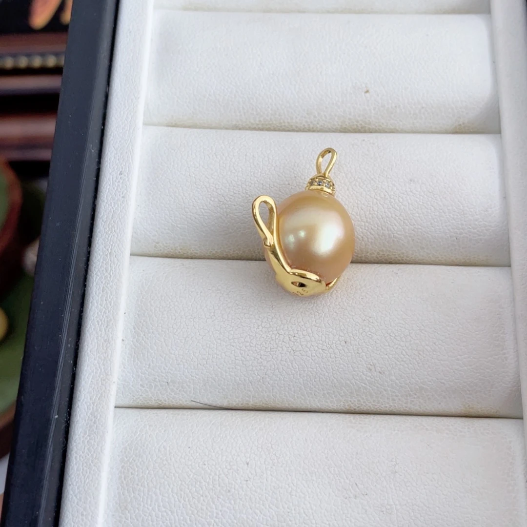 颈饰银S925镶嵌海水珍珠