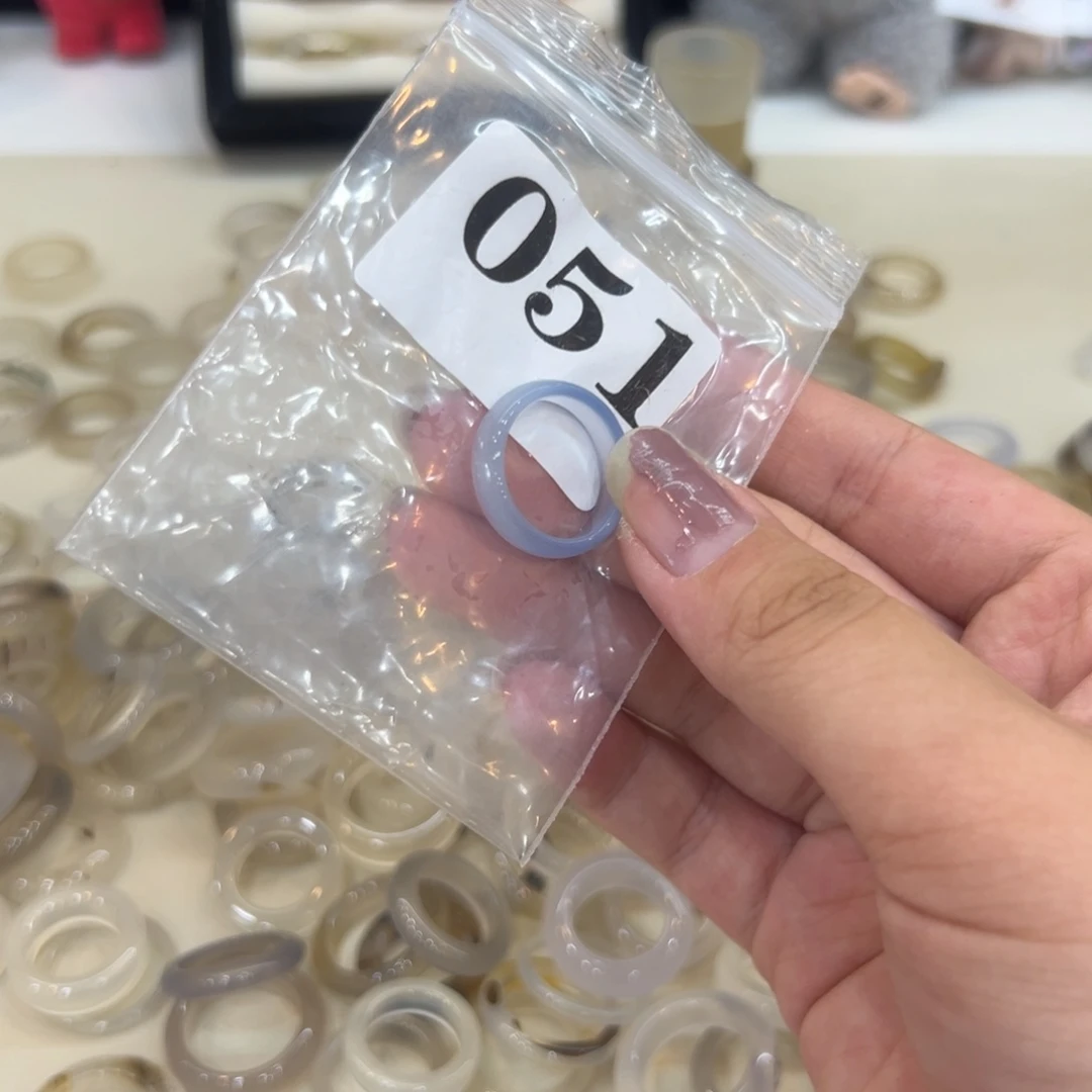 玛瑙/玉髓戒指合金51港12