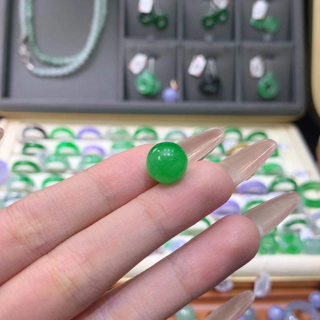 翡翠戒指未镶嵌lvzhu