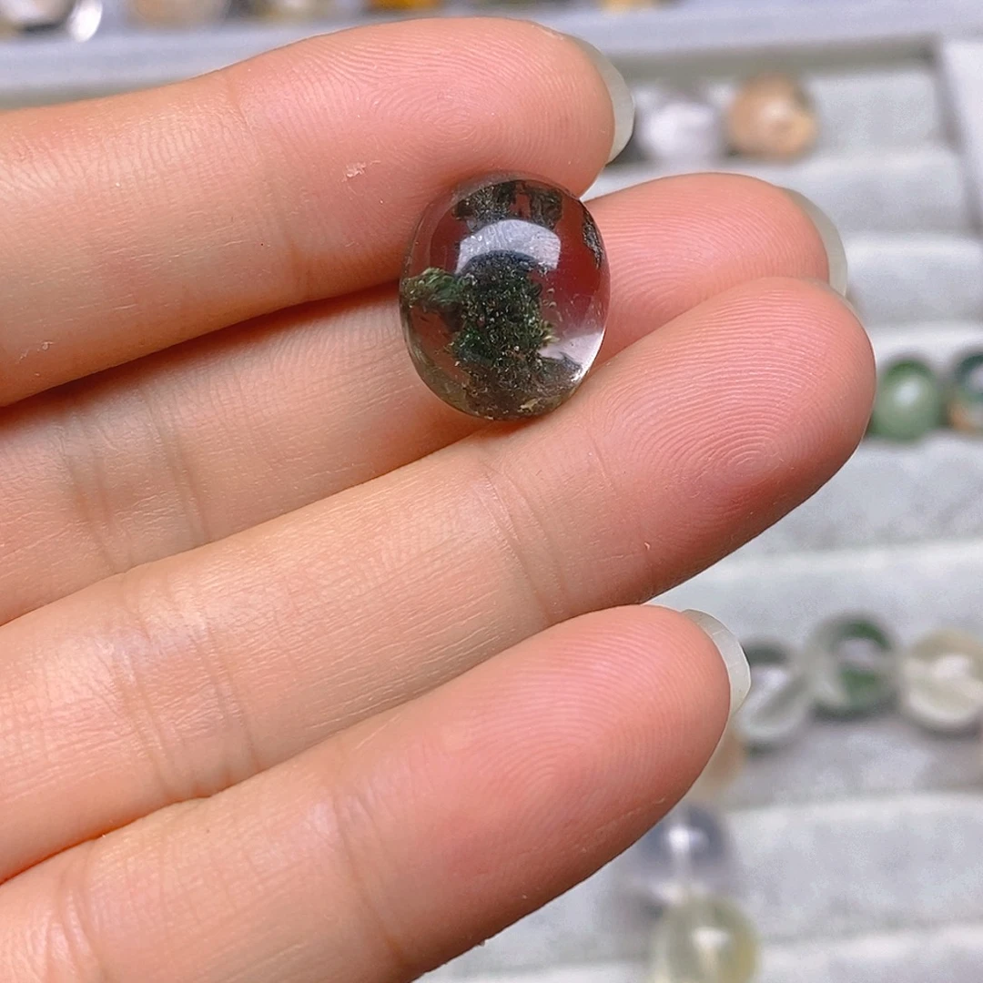 凶***石水晶珠宝半成品未镶嵌