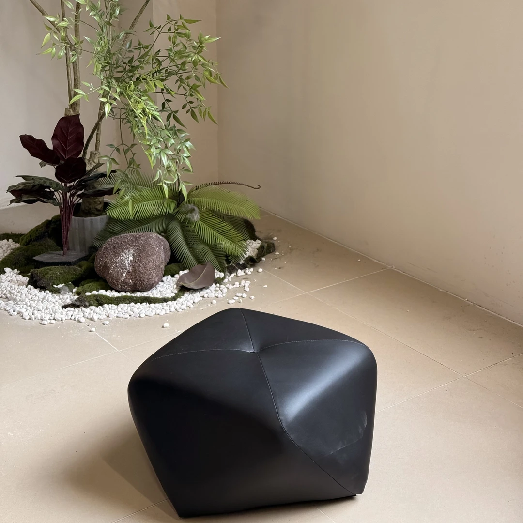 八角凳 轻奢皮料客厅卧室玄关处简约小坐墩家用矮凳沙发