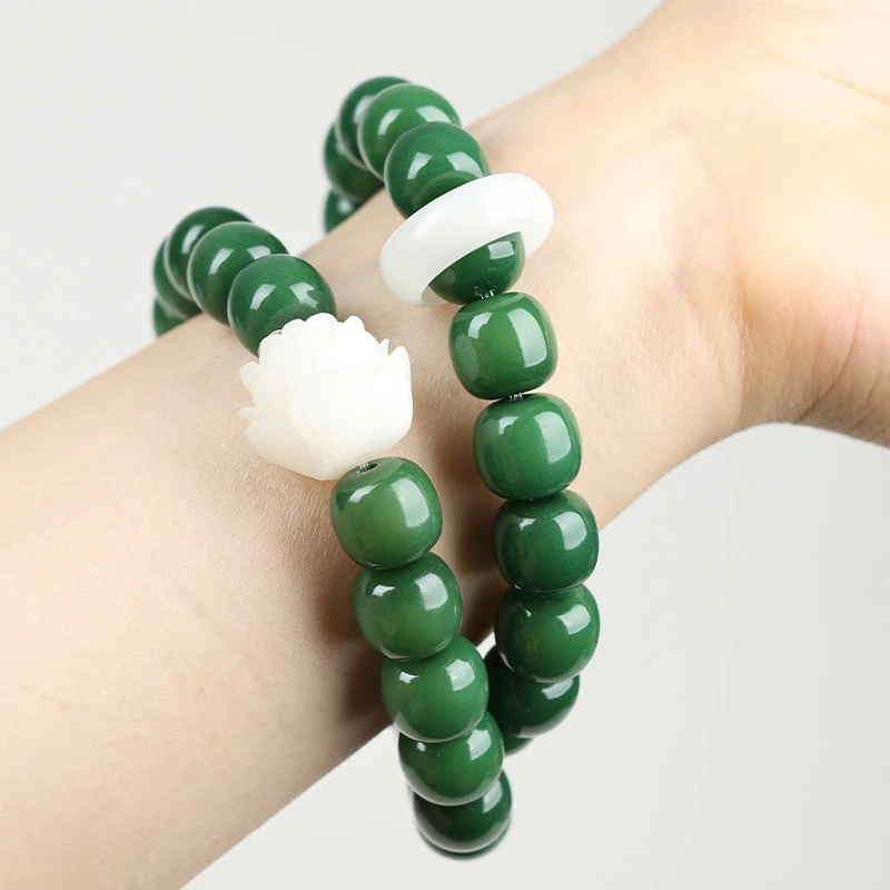 青云菩提莲花精美双圈手串无礼盒MK695