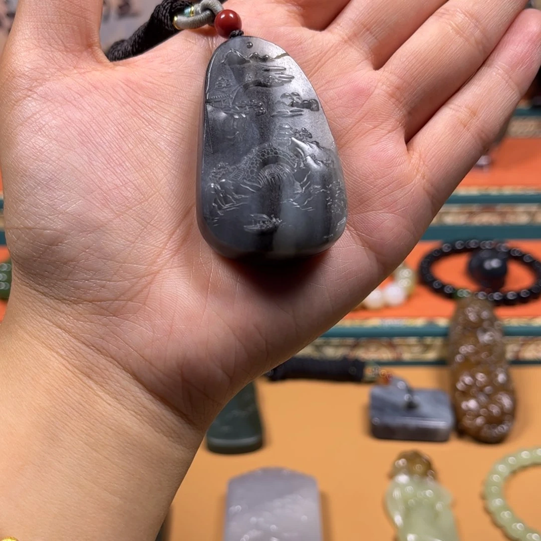 和田玉未镶嵌挂件