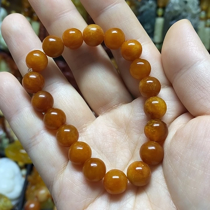 蛇纹石玉未镶嵌手链