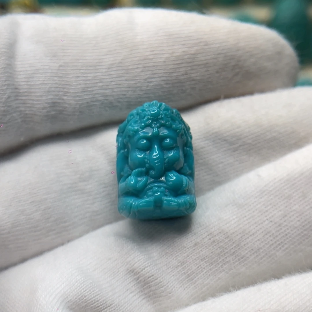 绿松石未镶嵌颈饰卡12-17.3-12.5