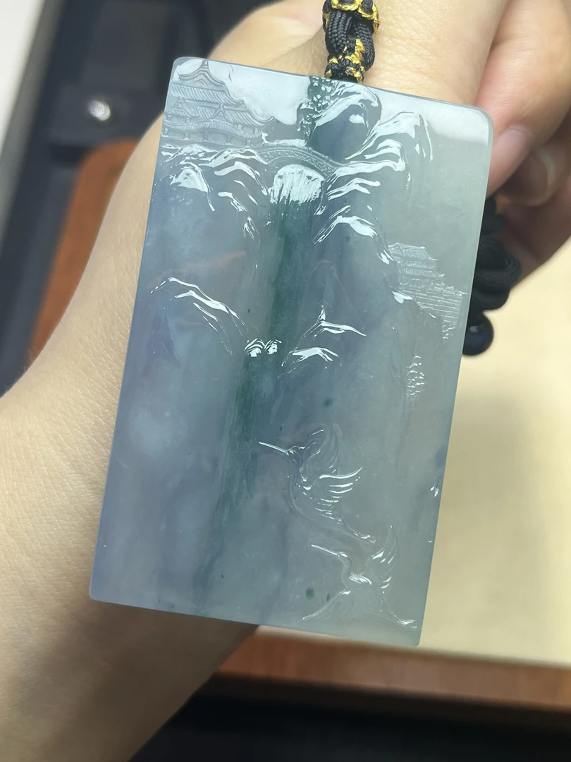 天沐冰飘花山水观音菩萨挂件（咨询链接）