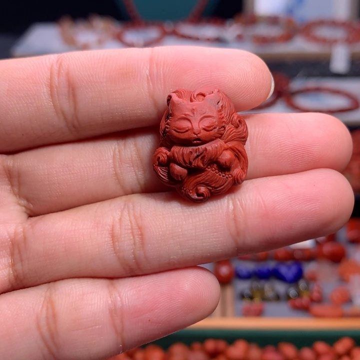 未镶嵌南红南红玛瑙狐狸
